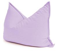 Pouf Velours Côtelé déhoussable - 140x180 cm - Bananair - Violet Fabriqué en France