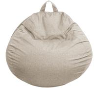 bananair - Pouf Poire Fabriqué en France - Rembourré en Mousse, Housse Lavable en Machine - Idéal pour Salon, Chambre ou Coin Cosy - Pouf Facile à Transporter, Parfait pour Ado (105x85 cm, Beige)