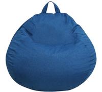 bananair - Pouf Poire Fabriqué en France - Rembourré en Mousse, Housse Lavable en Machine - Idéal pour Salon, Chambre ou Coin Cosy - Pouf Facile à Transporter, Parfait pour Adulte (120x100 cm, Bleu)
