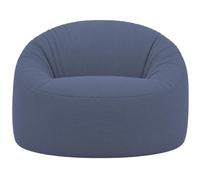bananair - Pouf Poire Géant Velours Côtelé, Déhoussable, Bleu Foncé, 100 cm | Velours Fin, Tissu Oeko-Tex, Remplissage Mousse
