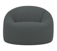 bananair - Pouf Poire Géant Velours Côtelé, Déhoussable, Gris Anthracite, 100 cm
