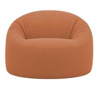 bananair - Pouf Poire Géant Velours Côtelé, Déhoussable, Terracotta, 100 cm | Velours Fin, Tissu Oeko-Tex, Remplissage Mousse