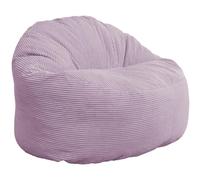 bananair - Pouf Salon Chambre en Velours Côtelé, Fabriqué en France - Fauteuil Pouf Poire XXL avec Remplissage en Mousse - 100% Confort & Douceur - Idéal pour Adulte, Ado (100 cm, Violet Parme)