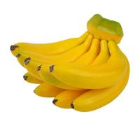 Banane artificielle en mousse jaune pour présentation de magasin | Ces bananes artificielles réalistes ajoutent une touche réaliste et vibrante à votre décoration d'intérieur ou à vos