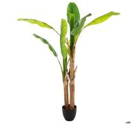 Bananier double artificiel H130cm - Atmosphera Créateur d'intérieur