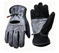 banapoy 1 Paire de Gants de Travail, Gants de Travail en Cuir de Vache, Robustes Anti-coupures Anti-crevaison, pour Jardinage, Construction, Tronçonneuse, Soudage Mig (2022G XL)