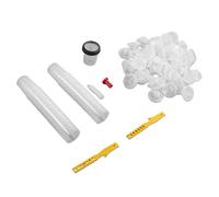 banapoy Doublures de Tasse et Système de Couvercle pour Pistolet à Peinture Jetables, Paquet de 50 6 Oz avec Couvercles de Crépine Intégrés et Anneau de Retenue, pour Pistolets de Pulvérisation HVLP