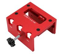 banapoy Gabarit de Pose de Serrure de Porte pour Défonceuse, Alliage | Gabarit de centrage automatique avec mèche de toupie, pour l\'installation de serrures de porte en bois