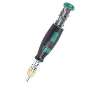 banapoy Kit de Tournevis à Cliquet 10 en 1, Tournevis Rotatif Multi-angle en Alliage D'acier Compact avec Embouts Multiples, étoile, Forme U, Triangulaire, Hexagonale