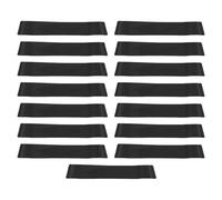 banapoy Lot de 15 Marches D'escalier Extérieures, 15,2 X 76,2 Cm, Tapis D'escalier Antidérapants, Tapis Extérieur en PEVA, Bande Auto-adhésive pour Marches Bois Carrelage (BLACK)