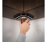 banapoy Ouvre-bocal Sous Armoire, Ouvre-bouteille à une Main, Facile à Utiliser, Outil de Préhension de Couvercle Sous Plan, pour Bocaux, Bouteilles Conteneurs Plusieurs Tailles (BLACK)