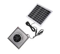 banapoy Ventilateur d'extraction Solaire, Kit de Panneau Solaire 8 W, Alliage d'aluminium étanche IP67, Ventilateur de Ventilation Extérieur avec Capot de Pluie en Acier Inoxydable pour