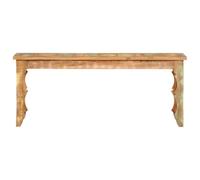 Banc 110x35x45 cm Bois Recyclé Massif Style eke | Fabriqué à la main, structure de grain unique, teck, bois de manguier, acacia, bois dur, facile à nettoyer, aspect vintage