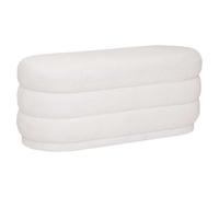Banc 2 places en bouclette - Blanc