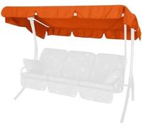 Banc à bascule 3 personnes Toit solaire Swingtex terracotta 210 x 145 cm Banc à bascule 3 personnes
