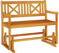 Banc à bascule de jardin Naturel 110 x 59 x 97 cm
