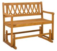Banc à bascule de jardin Naturel 110 x 59 x 97 cm