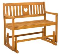 Banc à bascule de jardin Naturel 110 x 59 x 97 cm