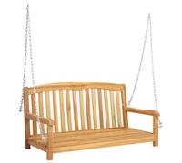 Banc à bascule vidaXL Naturel 114 x 61 x 61,5 cm en bois de teck massif