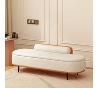 Banc à chaussures capitonné moderne pour entrée, pouf de rangement polyvalent pour salon, étagère à chaussures élégante, banc de chambre à coucher, design cactus pour bout de lit.