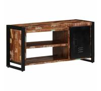 Banc à Chaussures Industriel Rectangulaire 100 x 40 x 50 cm avec Rangement | Meuble d'entrée multifonction, assise et stockage, style loft, cadre robuste, montage facile, pour salon ou couloir