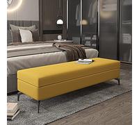 Banc à chaussures multifonction Ottoman - Repose-pieds et extrémité de siège de lit en similicuir avec assise cachée pour nizing chaussures et marées