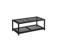 vidaXL Banc à chaussures Noir 80 x 40 x 30 cm Poly Rattan