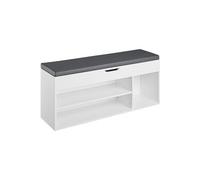 Banc à chaussures pour 9 paires de chaussures blanc