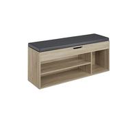 Banc à chaussures pour 9 paires de chaussures Bois clair, Chêne Sonoma