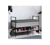 Banc à chaussures sonoma gris 85,5x42x57,5 cm bois d'ingénierie835232
