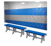 Banc à langer imperméable en plastique ABS pour salle de sport et salle de bain, tabouret long pour douches publiques, sièges de vestiaire pour salle de sport et installations de natation