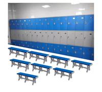 Banc à langer imperméable en plastique ABS pour salle de sport et salle de bain, tabouret long pour douches publiques, sièges de vestiaire pour salle de sport et installations de natation