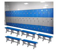 Banc à langer imperméable en plastique ABS pour salle de sport et salle de bain, tabouret long pour douches publiques, sièges de vestiaire pour salle de sport et installations de natation