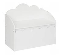 Atmosphera Banc coffre enfant Nuage bois blanc 60 x 30 cm