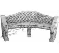 Banc Banc Terrasse Jardin Coin tranquille Béton Siège Meuble Style Romain