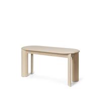 Ferm Living Banc Bevel 90 cm Hêtre blanchi à l’huile