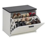 Banc Coffre à Chaussures 9 Paires - Blanc - L 53.6 x l 35.4 x H 43.6 cm Blanc G