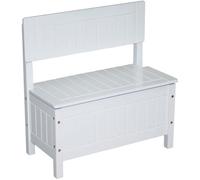 Roba - Banc-coffre à jouets - 50865 - Bois - Fermeture douce - Blanc