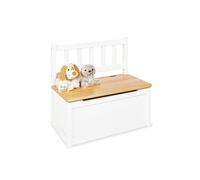 Banc Coffre enfant Fenna blanc L 57 x P 31 x H 55