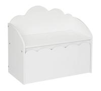 Atmosphera Banc coffre enfant Nuage bois blanc 60 x 30 cm