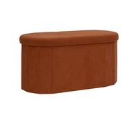 Banc Coffre Pliable Côtelé Jules 76cm Terracotta