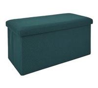 Banc coffre pliable en tissu texturé maille 3D bleu - ELECTRON - ALTOBUY Bleu