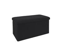 Banc coffre pliable en tissu texturé maille 3D kaki - ELECTRON -