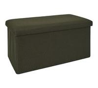 Banc coffre pliable en tissu texturé maille 3D noir - ELECTRON - ALTOBUY Vert