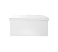 Banc Coffre Pliable Simili Cuir Blanc Capitonné - RONNY