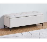 Banc coffre ? Tissu ? Beige - SABILO