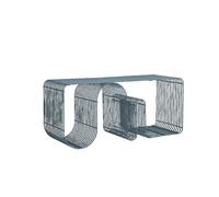 Banc CURVA L100 Bleu Poudré