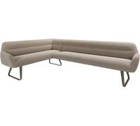 Banc-d'angle Taya-Flex 285x190 cm châssis à Patins Plat Titane bou oue Ressort ensaché à Droite Banc-de-Salle-à-Manger