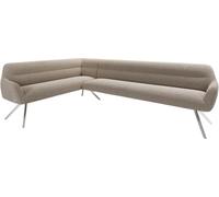 Banc-d'angle Taya-Flex 285x190 cm Pied croisé Angulaire Acier Inoxydable bou oue Ressort ensaché à Droite Banc-de-Salle-à-Manger