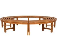 Banc d'arbre Nila sans dossier 250 cm, couleur:marron